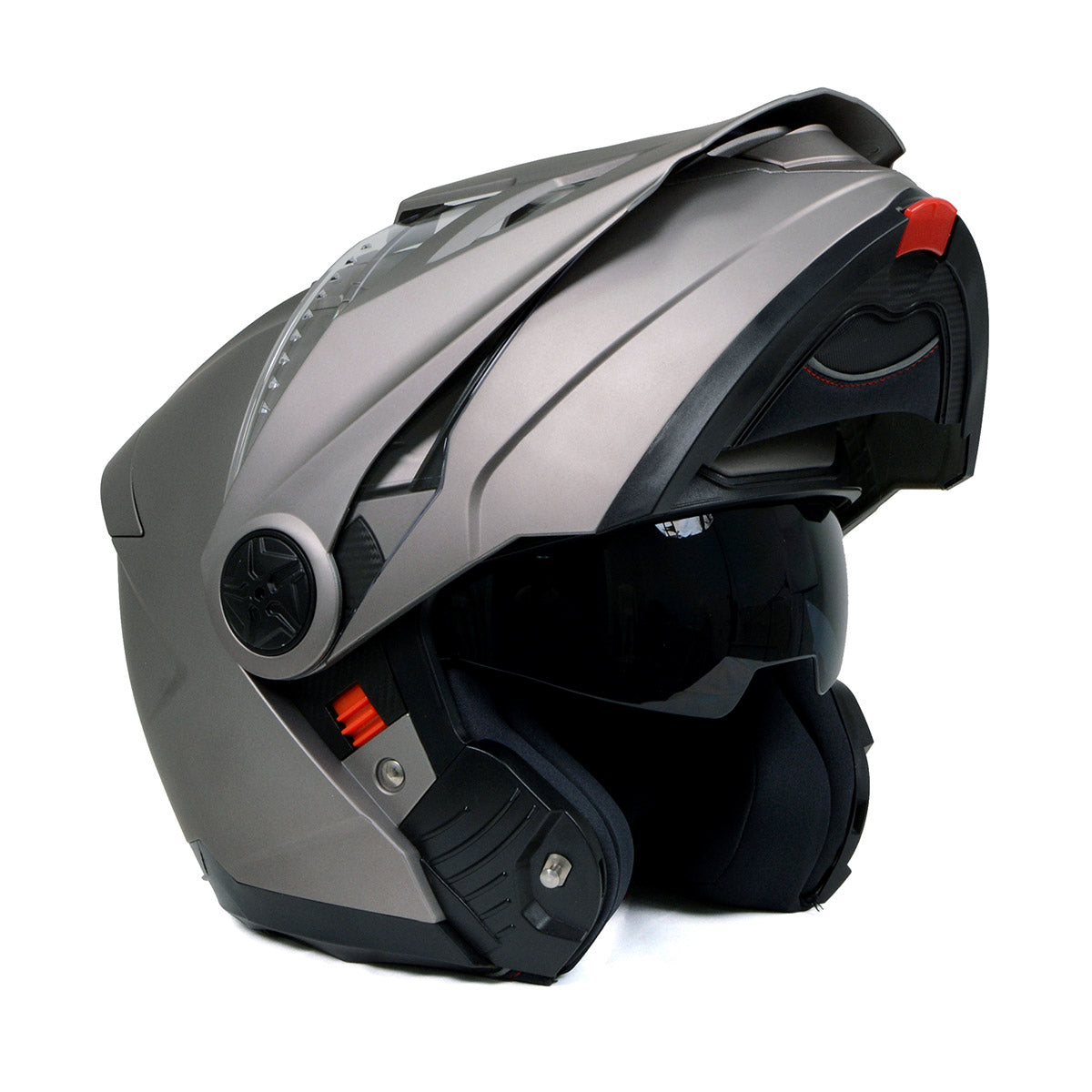 Milwaukee Helmets Silver Ominous Dual Sport Advanced