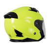 Milwaukee Helmets MPH9823DOT Shift Open Face 3/4 Neon Yellow Helmet Biker w/ Drop Down Visor