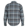 Milwaukee Leather MPM1626 Men's Plaid Flannel Biker Shirt with CE Approved Armor - Reinforced w/ Aramid Fiber