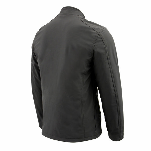 Nexgen Heat NXM1762SET Men’s Grey Soft Shell Heated Jacket w/ Standup Collar - for Outdoor Winter Cold Weather Activities