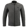 Nexgen Heat MPM1762SET Men’s Soft Shell Heated Jacket - Grey Standup Collar Jacket for Winter with Battery Pack