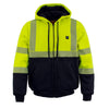 Nexgen Heat NXM1773SET Men's Heated High Visibility Work Hoodie, Neon Green Hi Vis Reflective Hoodie w/ Battery