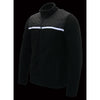 Milwaukee Leather MPM1784 Men's Black Micro Fleece Zipper Front Jacket with Reflective Stripes