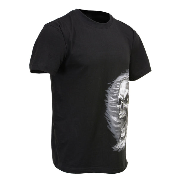 Milwaukee Leather MPMH116000 Men's 'Assassin' Double Sided Black T-Shirt - Medium