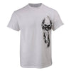 Milwaukee Leather MPMH116001 Men's 'Ghost' Skull Double Sided White Printed T-Shirt - 3X-Large