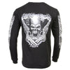 Milwaukee Leather MPMH117002 Mens 'Assassin' Double Sided Black Long Sleeve T-Shirt - X-Large