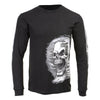 Milwaukee Leather MPMH117002 Mens 'Assassin' Double Sided Black Long Sleeve T-Shirt - Medium