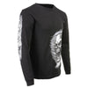 Milwaukee Leather MPMH117002 Mens 'Assassin' Double Sided Black Long Sleeve T-Shirt - 3X-Large