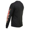 Milwaukee Leather MPMH117005 Men’s ‘Electric Skull’ Long Sleeve Black T-Shirt - X-Large