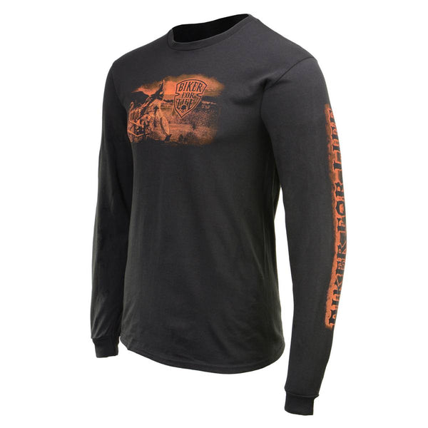 Milwaukee Leather MPMH117006 Men’s ‘Coolin’ Long Sleeve Black T-Shirt - 2X-Large