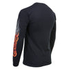 Milwaukee Leather MPMH117007 Men’s ‘Fire Bobber’ Long Sleeve Black T-Shirt - Medium