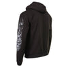 Milwaukee Leather MPMH118002 Men’s ‘Shredder Skull’ Black Hoodie with Zipper Closure - Medium