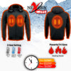NexGen Heat Men’s Heated – Soft Shell Racing Style  Jacket, 7.4V, 3 Heat Levels, Night Visibility – Cold NXM1761SET