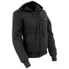Nexgen Heat MPL2713SET Women Black 'Heated' Front Zipper Fiery Hoodie Jacket for Outdoor Activities