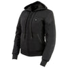 Nexgen Heat MPL2713SET Women Black 'Heated' Front Zipper Fiery Hoodie Jacket for Outdoor Activities
