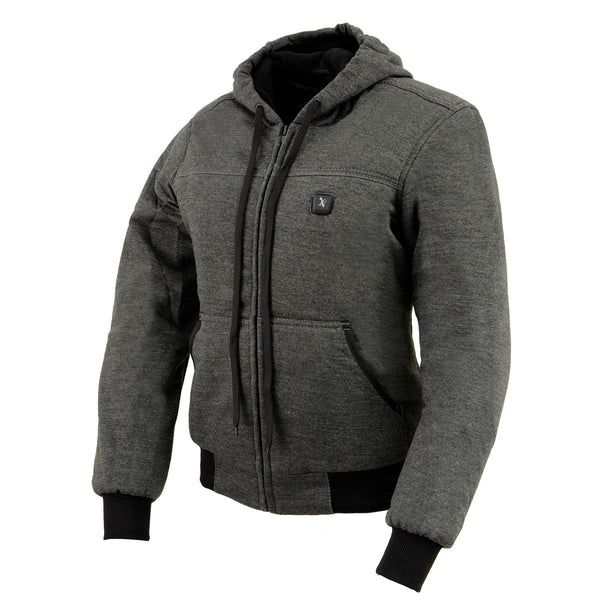 Nexgen Heat MPL2713SET Women Grey 'Heated' Front Zipper Fiery Hoodie Jacket for Outdoor Activities