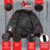 Nexgen Heat MPL2713SET Women Grey 'Heated' Front Zipper Fiery Hoodie Jacket for Outdoor Activities