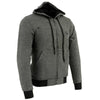 Nexgen Heat Men’s Black Heated Hoodie Jacket – Winter Motorcycle Riding Gear for Cold Outdoors MPM1713SET