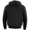 Nexgen Heat Men’s Black Heated Hoodie Jacket – Winter Motorcycle Riding Gear for Cold Outdoors MPM1713SET