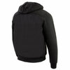 Nexgen Heat Men’s Black Heated Hoodie Jacket – Winter Motorcycle Riding Gear for Cold Outdoors MPM1713SET