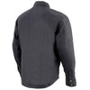 Nexgen Heat NXM1715SET Men's 'Scorcher'Grey Heated Cotton Denim Jacket for Outdoor Activities w/ Battery Pack