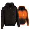 Nexgen Heat NXM1717DUAL Technology Men's “Fiery’’ Heated Hoodie- Black Sweatshirt Jacket for Winter w/ Battery Pack