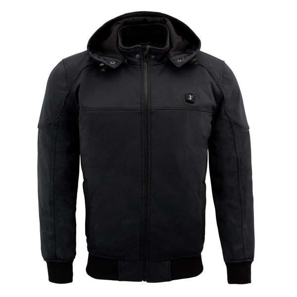 NexGen Heat Men’s Heated – Soft Shell Racing Style  Jacket, 7.4V, 3 Heat Levels, Night Visibility – Cold NXM1761SET