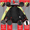 Nexgen Heat MPM1773SET Men's Heated High Visibility Work Hoodie, Neon Green Hi Vis Reflective Hoodie