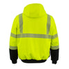 Nexgen Heat NXM1773SET Men's Heated Neon Green High Visibility Work Hoodie - for Outdoor Winter Cold Weather Activities