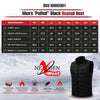 Nexgen Heat Men's NXM3301SET Puffer Black Heated Winter Vest - for Outdoor Cold Weather Activities