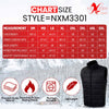 Nexgen Heat Men's NXM3301SET Puffer Black Heated Winter Vest - for Outdoor Cold Weather Activities