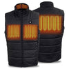 Nexgen Heat Men's NXM3301SET Puffer Black Heated Winter Vest - for Outdoor Winter Cold Weather Activities