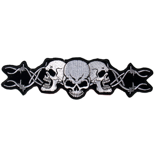 Hot Leathers PPA1056 Barbed Wire Skull Trio 10