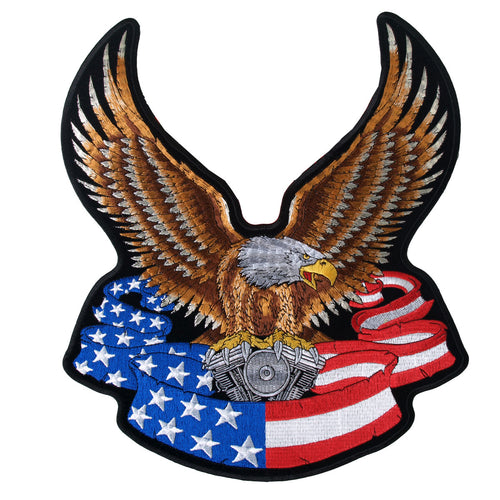 Hot Leathers PPA1092 Eagle Banner American Patch 3