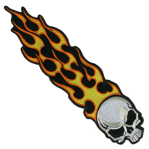 Hot Leathers PPA1192 Long Flaming Skull 1