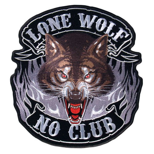 Hot Leathers Patch Lone Wolf Full Face 10