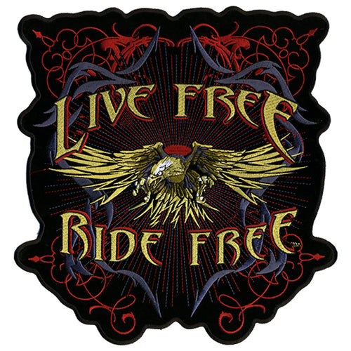 Hot Leathers PPA4017 Evil Eagle Live Free 12