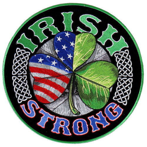 Hot Leathers Irish Strong Shamrock Flag 9