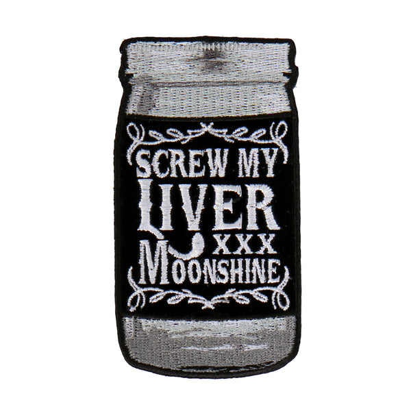 Hot Leathers PPA8650 Screw My Liver Embroidered 2"X4" Patch