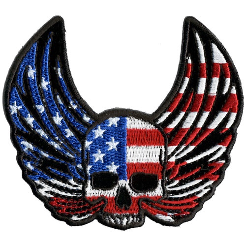 Hot Leathers PPA9780 Skull Wings Flag 4