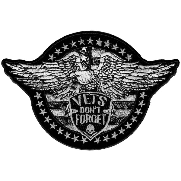 Hot Leathers PPA9793 Vets Don't Forget Eagle 5" x 3" Patch