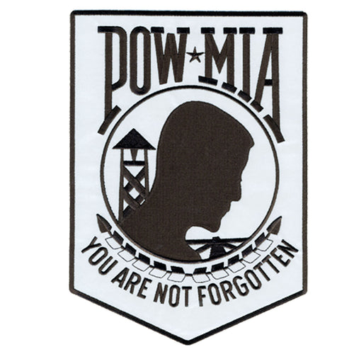 Hot Leathers PPB1020 POW MIA Reflective Safety 3” x 4” Patch