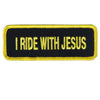Hot Leathers PPL9063 I Ride With Jesus 4" x 2" Patch