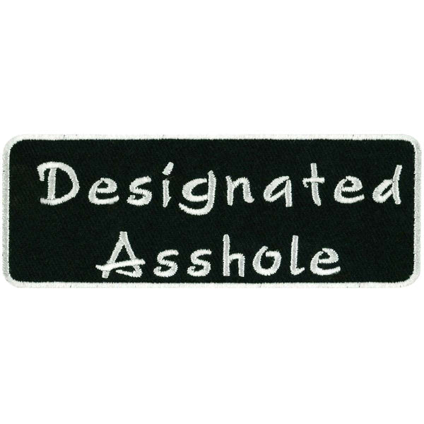 Hot Leathers PPL9096 Designated Asshole 4" Patch PPL9096