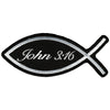 Hot Leathers PPL9297  John 3:16 Fish 5" x 2" Patch