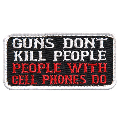 Hot Leathers PPL9389 Guns Don't Kill People Embroidered 4