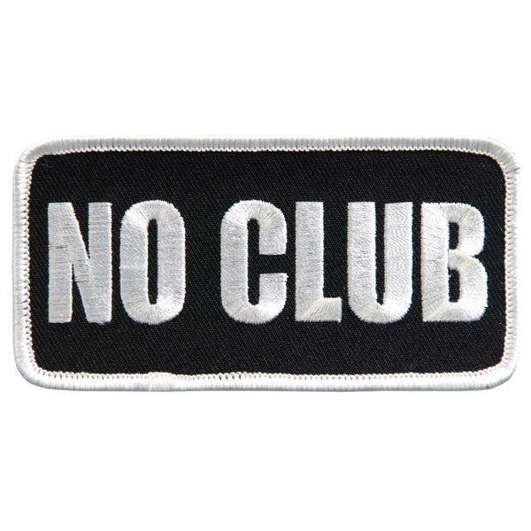 Hot Leathers 4" No Club Patch PPL9439