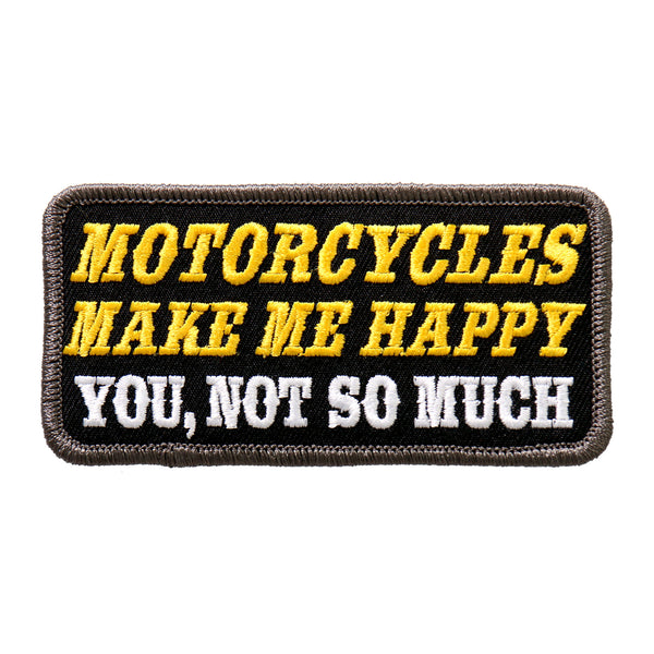 Hot Leathers PPL9493 Motorcycles Make Me 4"x2" Patch