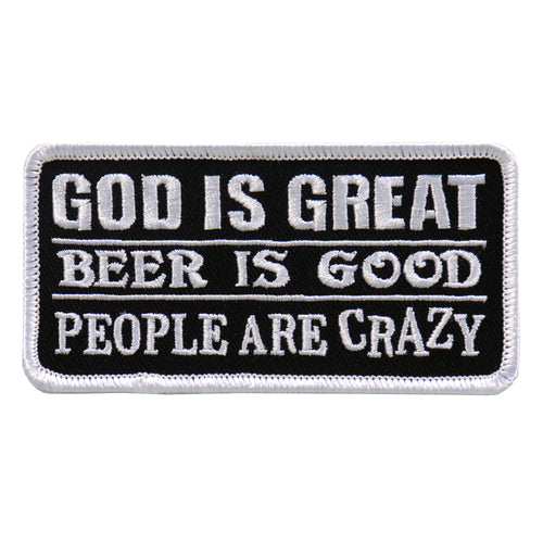 Hot Leathers PPL9637 God Is Great Beer Is Good 4