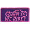 Hot Leathers PPL9748 4 Inch We Ride Pink Bike Patch